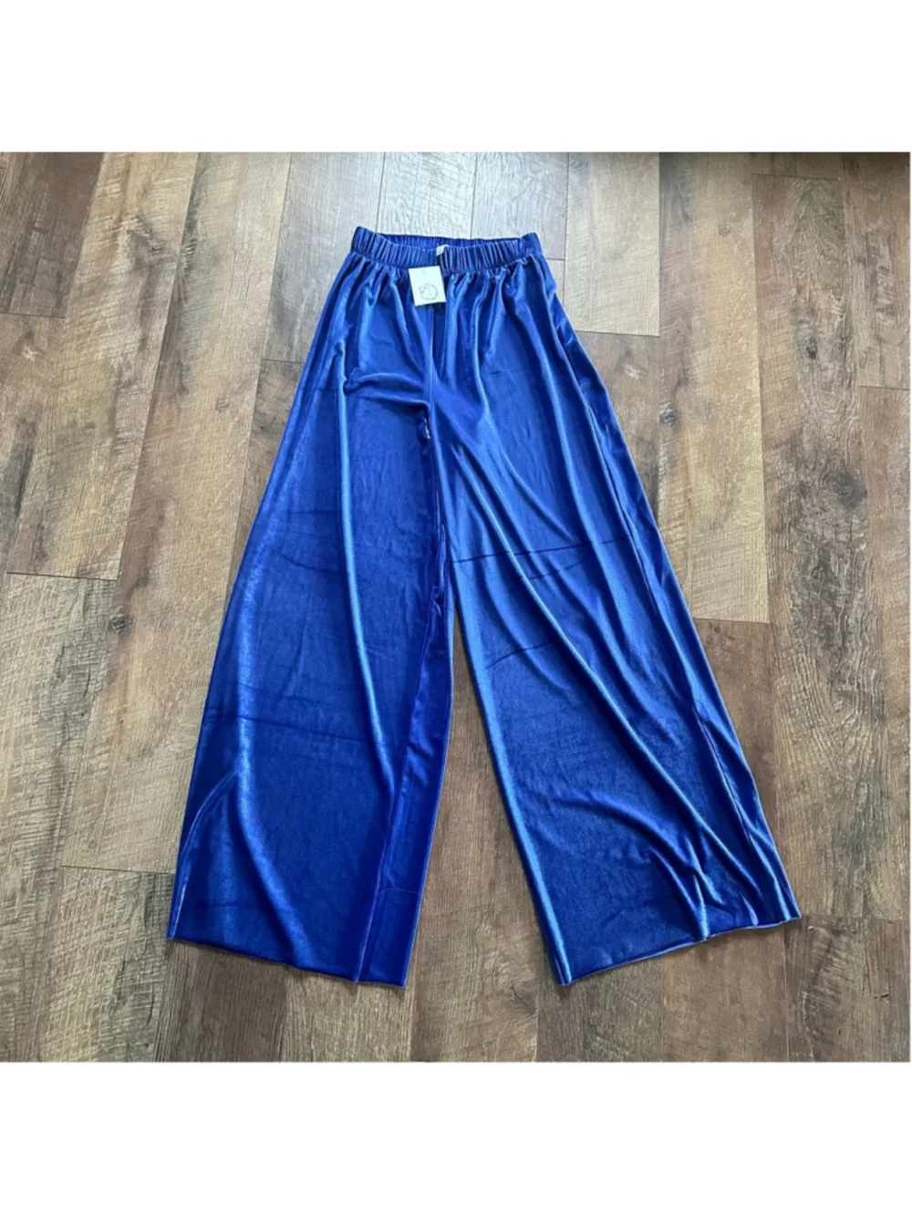 Women Zenana Pants Size S Blue Summer